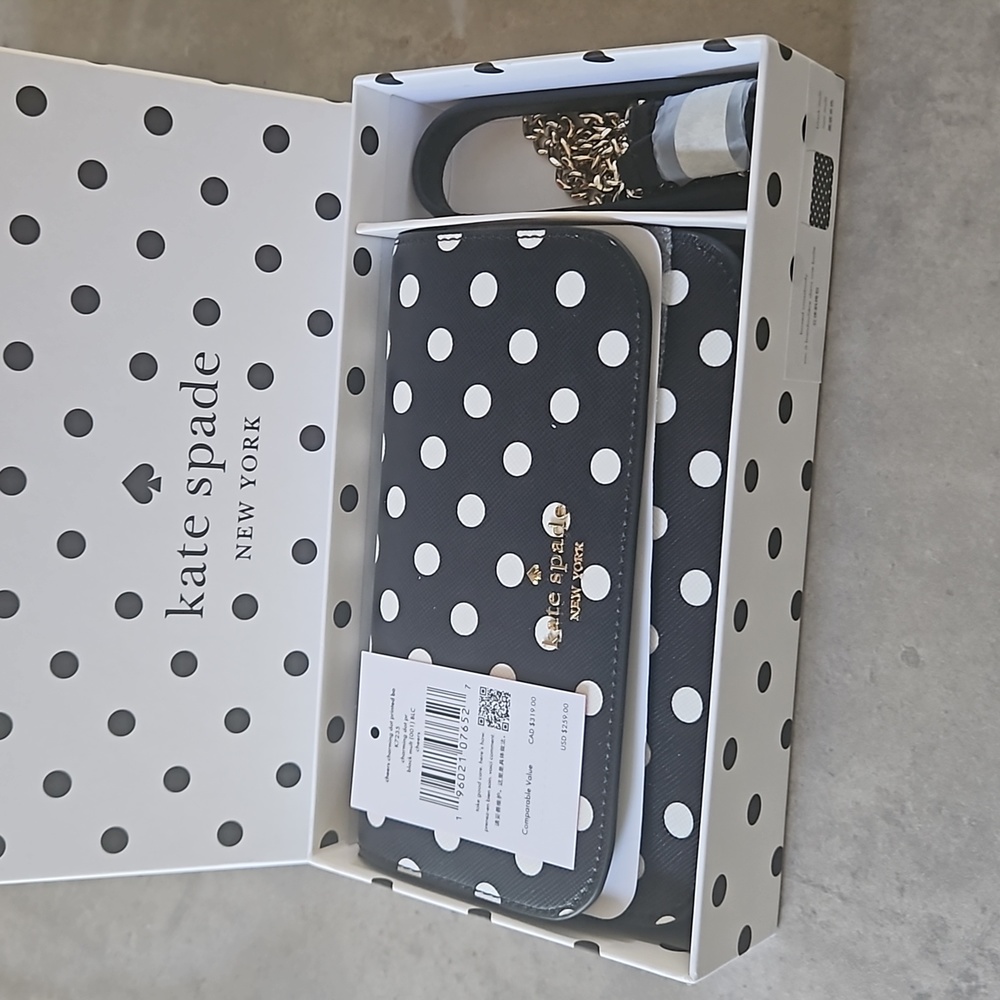 Kate Spade Black Polka Dot crossbody